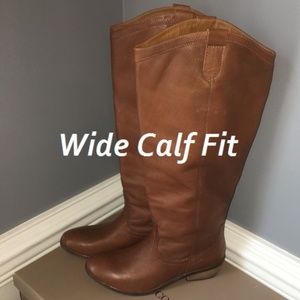 Franco Fortini wide calf Winchester Boots in Box!